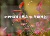 2023免费算命最准,2121免费算命