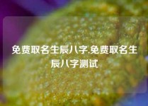 免费取名生辰八字,免费取名生辰八字测试