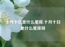 十月十日是什么星座,十月十日是什么星座呀