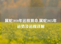 属蛇2010年运程算命,属蛇2025年运势及运程详解