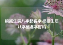 根据生辰八字起名字,根据生辰八字起名字好吗