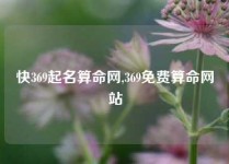 快369起名算命网,369免费算命网站