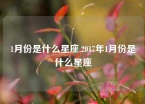 1月份是什么星座,2017年1月份是什么星座