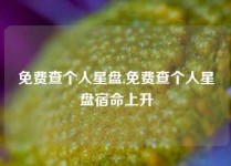 免费查个人星盘,免费查个人星盘宿命上升