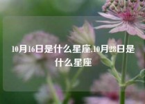 10月16日是什么星座,10月28日是什么星座