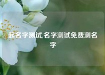 起名字测试,名字测试免费测名字