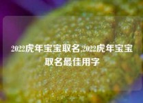 2022虎年宝宝取名,2022虎年宝宝取名最佳用字