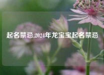 起名禁忌,2024年龙宝宝起名禁忌