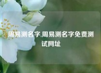 周易测名字,周易测名字免费测试网址