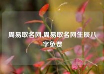 周易取名网,周易取名网生辰八字免费