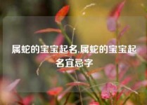 属蛇的宝宝起名,属蛇的宝宝起名宜忌字