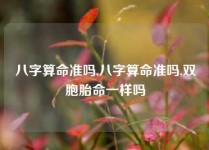 八字算命准吗,八字算命准吗,双胞胎命一样吗