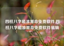 四柱八字最准算命免费软件,四柱八字最准算命免费软件易熵