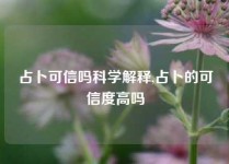 占卜可信吗科学解释,占卜的可信度高吗