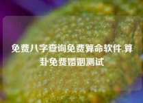 免费八字查询免费算命软件,算卦免费婚姻测试