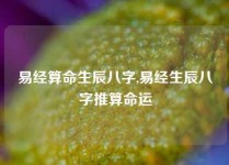 易经算命生辰八字,易经生辰八字推算命运