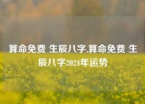 算命免费 生辰八字,算命免费 生辰八字2024年运势