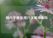 排八字算命,排八字算命准吗