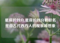 星座的划分,星座的划分和取名是由古代西方人的观察和想象