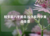 按生辰八字算命,按生辰八字算命免费