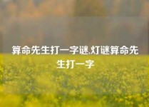 算命先生打一字谜,灯谜算命先生打一字