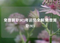 免费算卦2023年运势全解,免费算卦2023