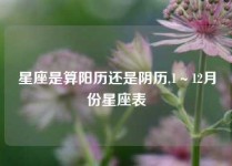 星座是算阳历还是阴历,1～12月份星座表