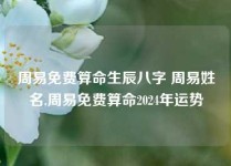 周易免费算命生辰八字 周易姓名,周易免费算命2024年运势