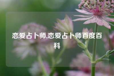 恋爱占卜师,恋爱占卜师百度百科